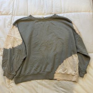 AllSaints Tie Dye Cropped Crew Neck